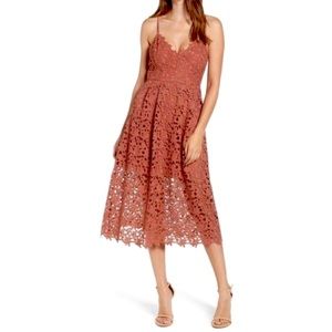 ASTR Lace Midi Dress (NWT)